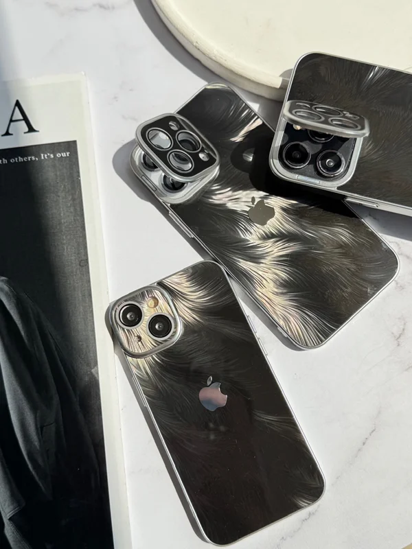 iPhone case with protective lens stand