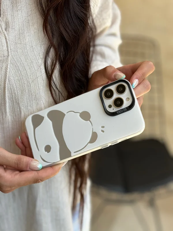 Tired panda iPhone case