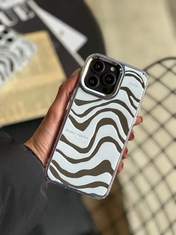 Samsung A15 blue wave mirror case