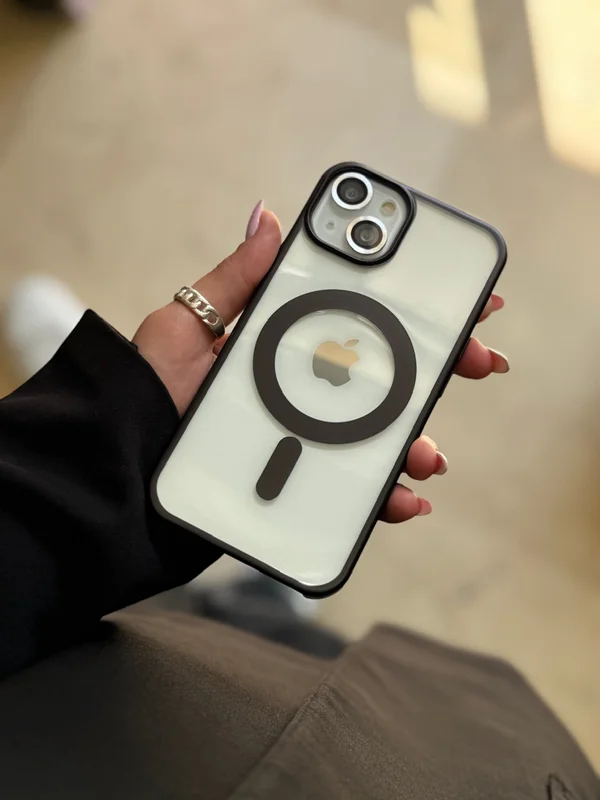 Mag safe transparent luxury iPhone 16 Pro case