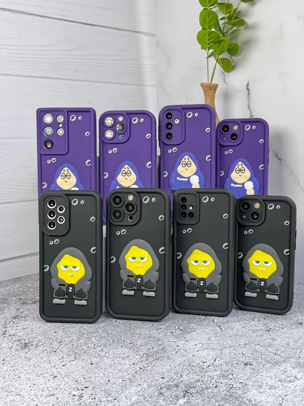 Samsung A55 solid frame with Patrick and SpongeBob design