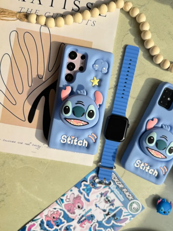 Silicone Stich Pop Socket Samsung A51 and A31 case