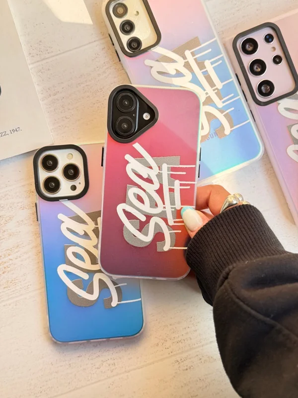 Samsung S21 FE Holographic Sea Design Case