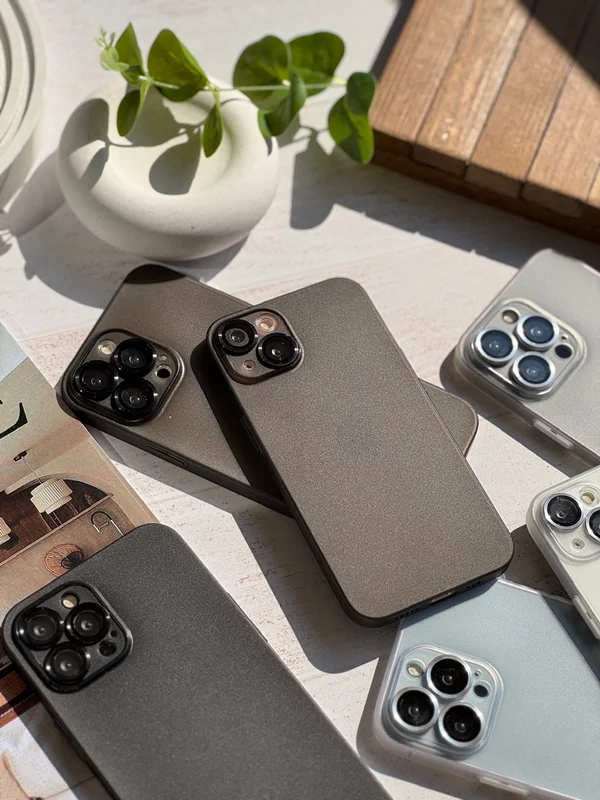 Matte iPhone 13 Pro phone case with lens protector