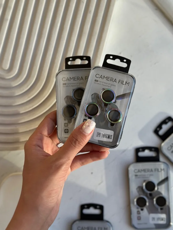 iPhone 12 Pro Max and Samsung A55 ring lens protector