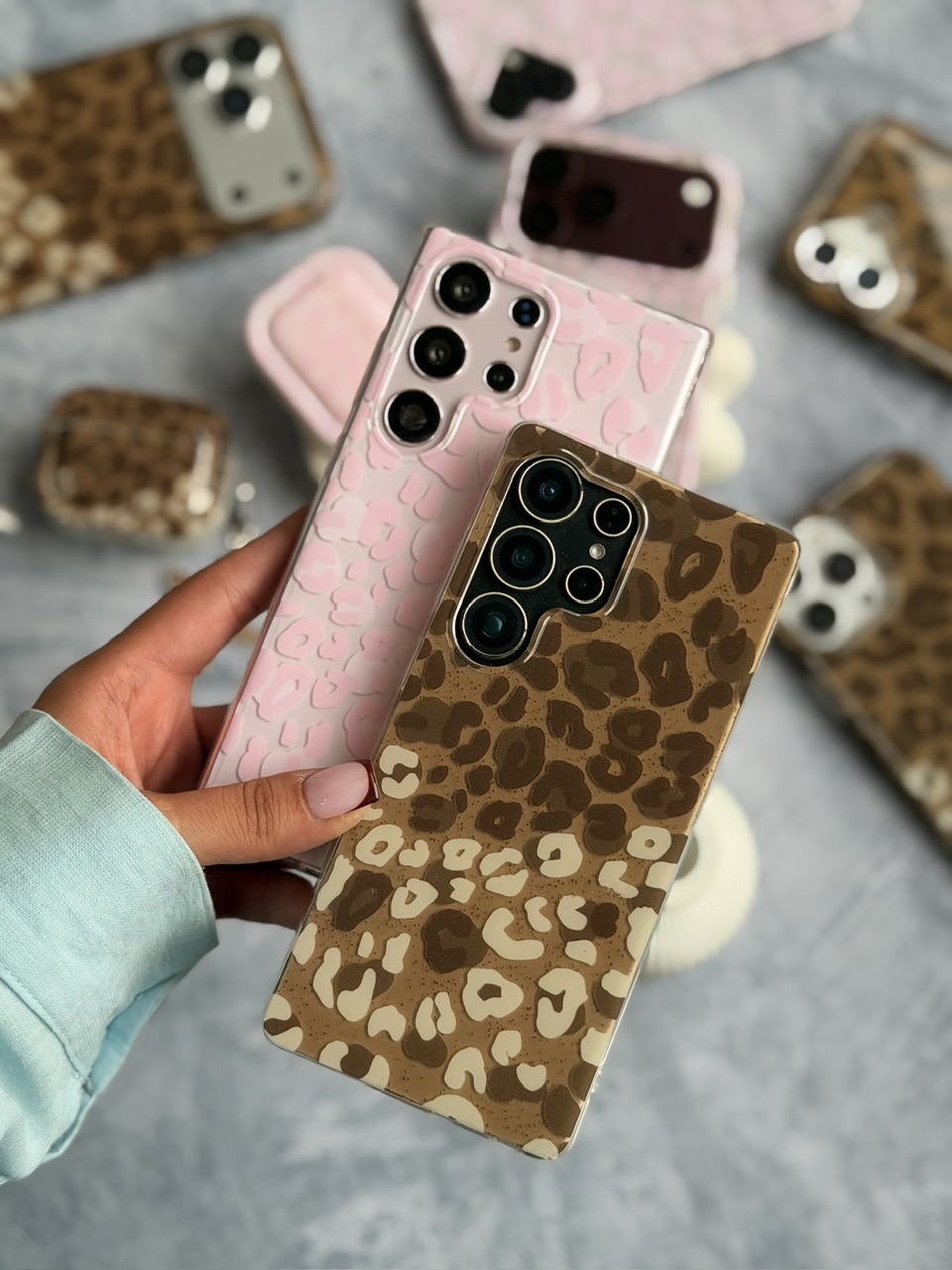 قاب Minimal Leopard سامسونگ و شیائومی (کدC2309)