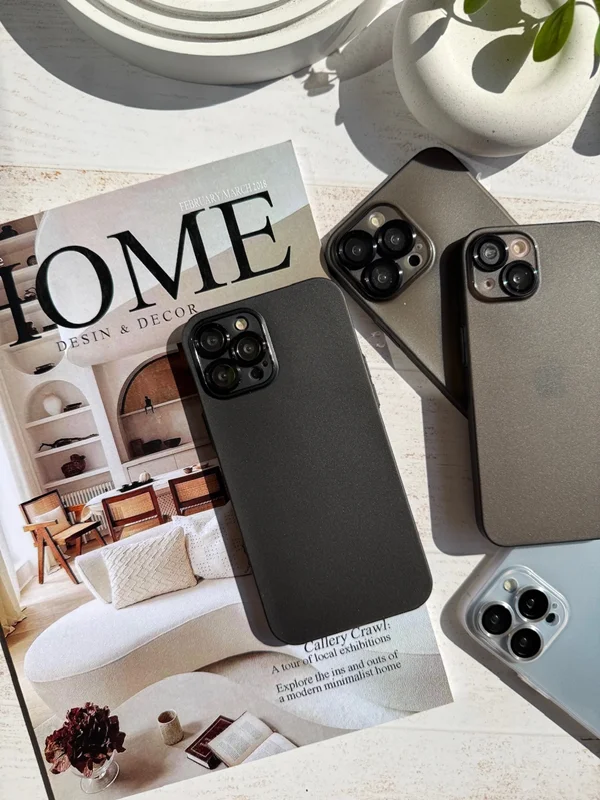 Matte iPhone 13 Pro phone case with lens protector