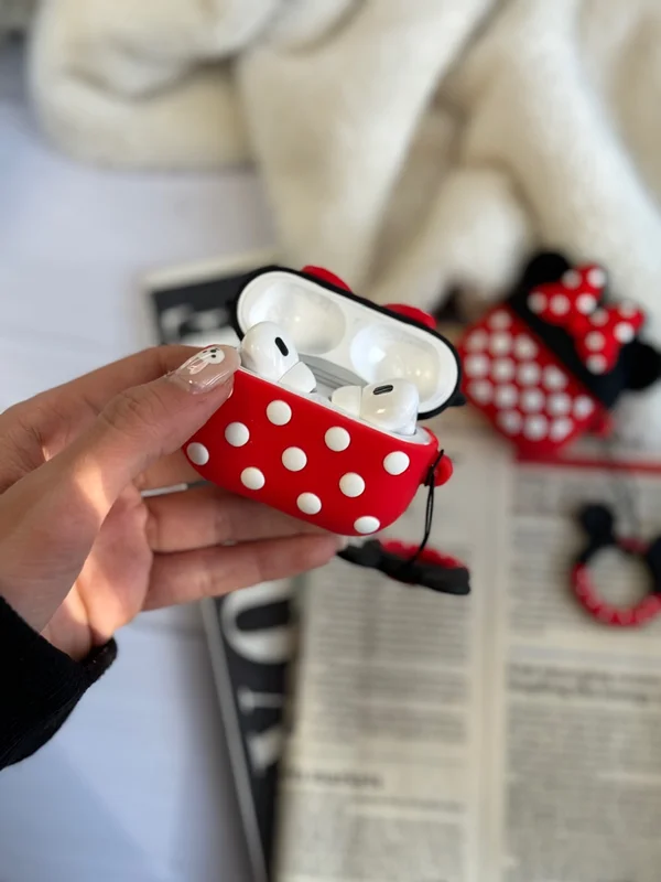 Airpod mini mouse blank polka dot cover
