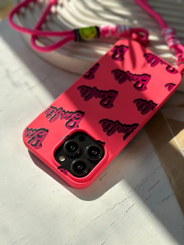 Barbie girl case iPhone 12 and iPhone 12 Pro with strap