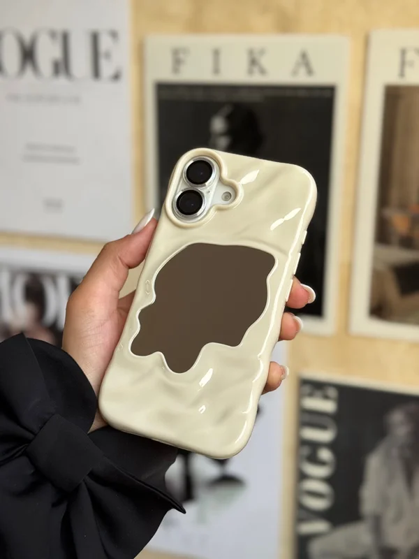 Wavy Mirror Design Phone Case – “Lucky” Edition iPhone 13/14 phone
