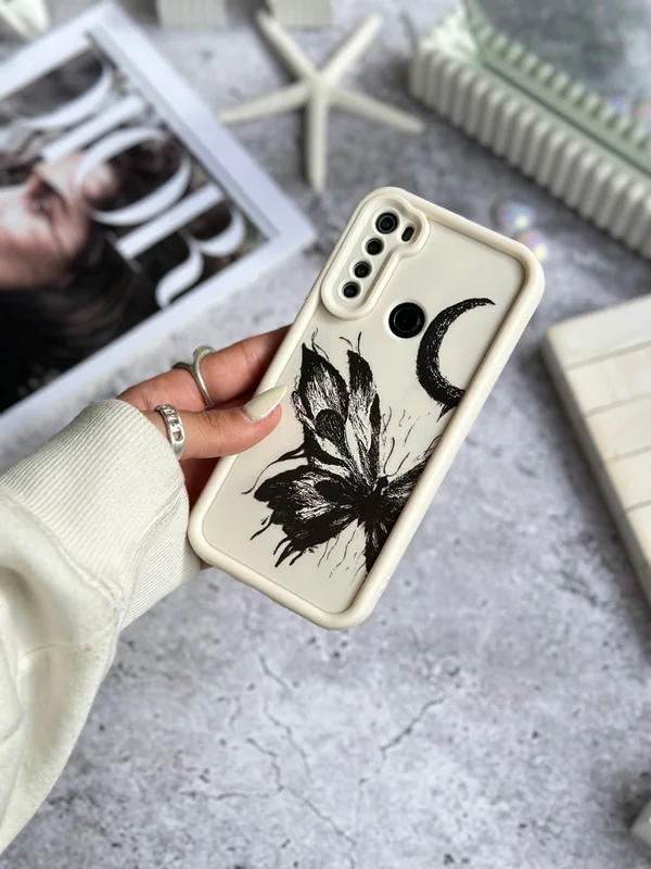 Solid butterfly and moon Samsung S20 Fe phone case