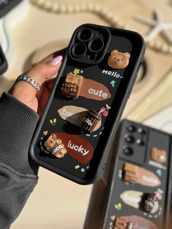 Solid chocolate bear Redmi Note 12 Pro 5g phone case