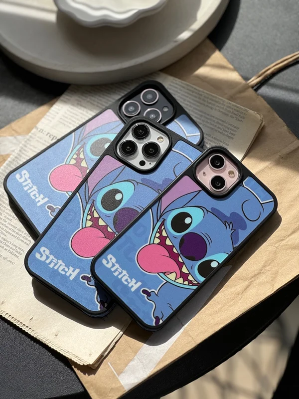 Blue stitch iPhone 12 pro max case