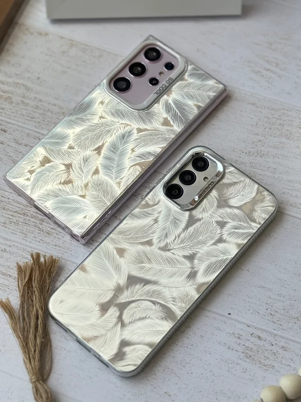 feather hologram case for Xiaomi Redmi Note 8 phone