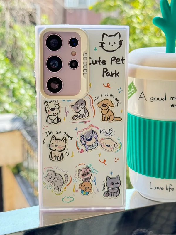 Cute animal park case for Samsung A51 phone